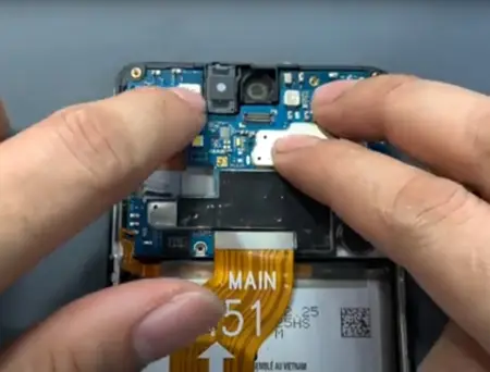 Samsung A51 сборка при реболле процессора Самсунг А51